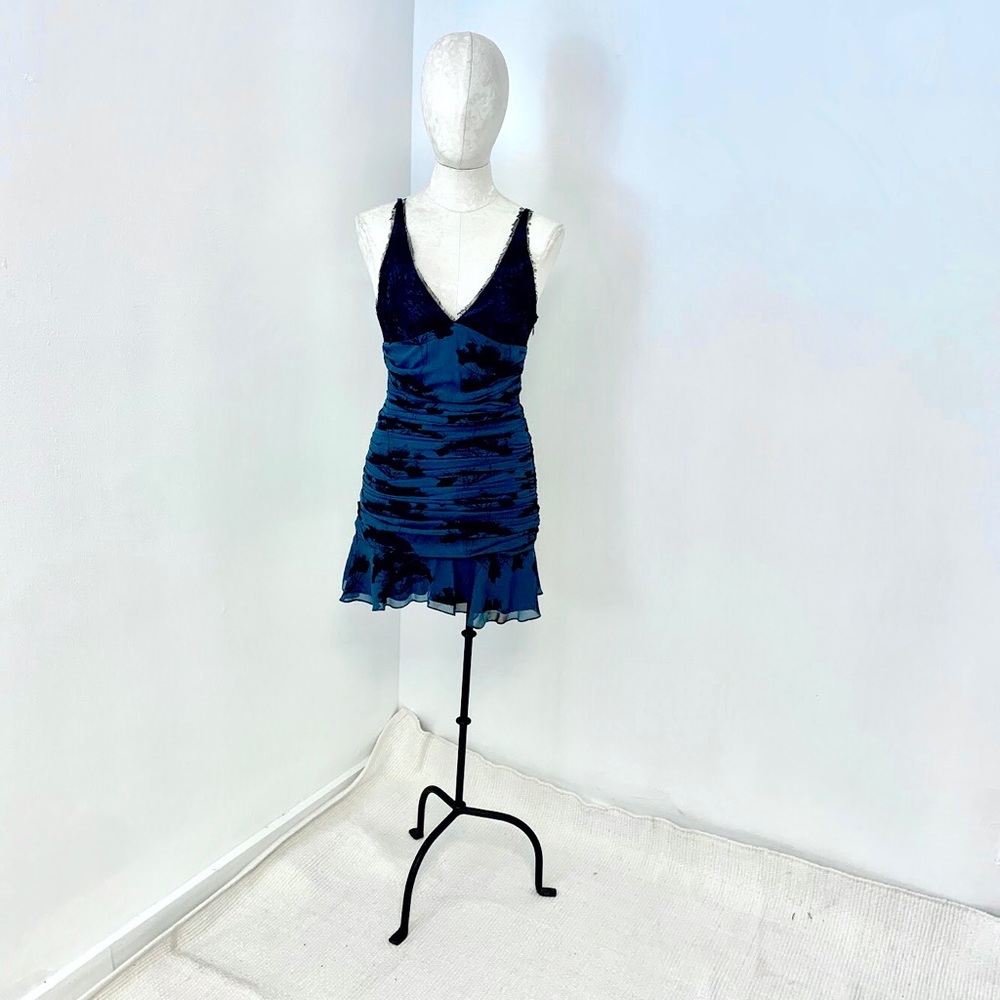 Elizabeth & James 4 Silk Floral Print Party Dress - Picture 3 of 10